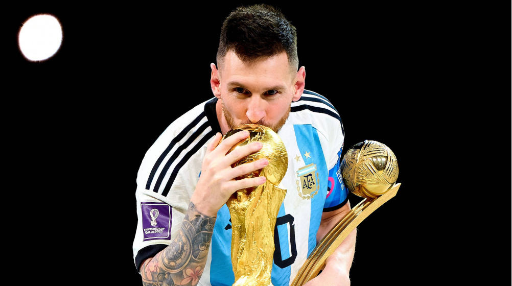 3. Lionel Messi 162 lần ra sân. Vô địch Copa América 2021, Á quân FIFA World Cup 2014, vô địch FIFA World Cup 2022.